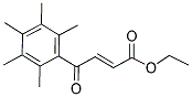 ETHYL 4-OXO-4-(2,3,4,5,6-PENTAMETHYLPHENYL)BUT-2-ENOATE 结构式