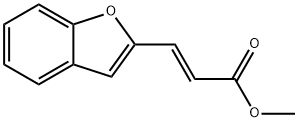(2E)-3-(1-苯并呋喃-2-基)丙-2-烯酸甲酯 结构式