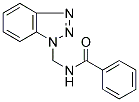 N-(1H-BENZOTRIAZOL-1-YLMETHYL)BENZAMIDE 结构式