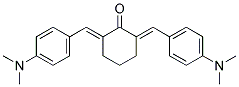 2,6-BIS-(4-DIMETHYLAMINO-BENZYLIDENE)-CYCLOHEXANONE 结构式