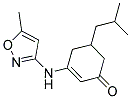 3-((5-METHYLISOXAZOL-3-YL)AMINO)-5-(2-METHYLPROPYL)CYCLOHEX-2-EN-1-ONE 结构式