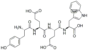 H-TYR-GLU-GLU-TRP-OH 结构式