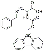 L-CYSTEINE-N-FMOC, S-BENZYL (3-13C) 结构式