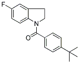 1-(4-TERT-BUTYLBENZOYL)-5-FLUORO-2,3-DIHYDRO-(1H)-INDOLE 结构式