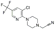 4-[3-Chloro-5-(trifluoromethyl)pyrid-2-yl]piperazin-1-ylacetonitrile 结构式