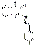 4-METHYLBENZENECARBALDEHYDE N-(3-OXO-3,4-DIHYDRO-2-QUINOXALINYL)HYDRAZONE 结构式