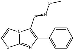 6-PHENYLIMIDAZO[2,1-B][1,3]THIAZOLE-5-CARBALDEHYDE O-METHYLOXIME 结构式