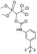 DIMETHYL [2,2,2-TRICHLORO-1-(([3-(TRIFLUOROMETHYL)ANILINO]CARBONYL)OXY)ETHYL]PHOSPHONATE 结构式