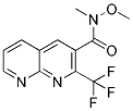 N-METHOXY-N-METHYL-2-(TRIFLUOROMETHYL)-1,8-NAPHTHYRIDINE-3-CARBOXAMIDE 结构式