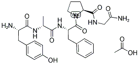 (D-ALA2)-BETA-CASOMORPHIN (1-5) AMIDE (BOVINE) ACETATE SALT 结构式