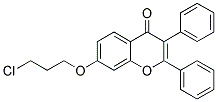 7-(3-CHLOROPROPOXY)-2,3-DIPHENYL-4H-CHROMEN-4-ONE 结构式