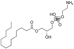 1-MYRISTOYL-2-HYDROXY-SN-GLYCERO-3-PHOSPHOETHANOLAMINE;14:0 LYSO PE 结构式