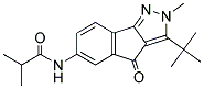 N-(3-(TERT-BUTYL)-2-METHYL-4-OXOINDENO[3,2-C]PYRAZOL-6-YL)-2-METHYLPROPANAMIDE 结构式