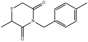 2-METHYL-4-(4-METHYLBENZYL)-3,5-THIOMORPHOLINEDIONE 结构式