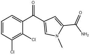 4-(2,3-Dichlorobenzoyl)-1-methyl-1H-pyrrole-2-carboxamide 结构式