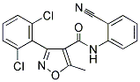 (3-(2,6-DICHLOROPHENYL)-5-METHYLISOXAZOL-4-YL)-N-(2-NITRILOPHENYL)FORMAMIDE 结构式