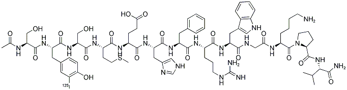 ([125I]-TYR)-ALPHA-MSH 结构式