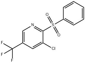 3-CHLORO-2-(PHENYLSULFONYL)-5-(TRIFLUOROMETHYL)PYRIDINE 结构式