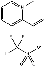 1-甲基-2-乙烯基吡啶三氟甲基磺酸酯 结构式