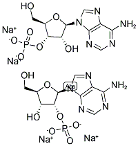 腺苷-2'(3')单磷酸二钠盐 结构式