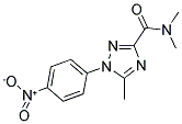 N,N,5-TRIMETHYL-1-(4-NITROPHENYL)-1H-1,2,4-TRIAZOLE-3-CARBOXAMIDE 结构式