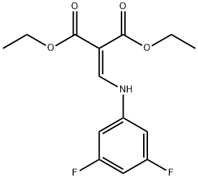 DIETHYL 2-[(3,5-DIFLUOROANILINO)METHYLENE]MALONATE 结构式