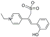 2-(1-ETHYLPYRIDINIUM-4-YL)-3-(2-HYDROXYPHENYL)PROP-2-ENE-1-SULFONATE 结构式