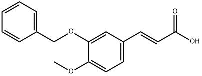 3-BENZYLOXY-4-METHOXYCINNAMIC ACID 结构式