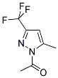 1-ACETYL-5(3)-METHYL-3(5)-(TRIFLUOROMETHYL)PYRAZOLE 结构式