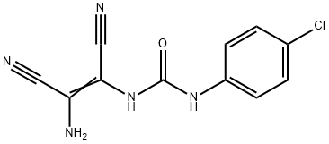 N-[(Z)-2-AMINO-1,2-DICYANOETHENYL]-N'-(4-CHLOROPHENYL)UREA 结构式