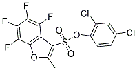 2,4-DICHLOROPHENYL 4,5,6,7-TETRAFLUORO-2-METHYLBENZO[B]FURAN-3-SULFONATE 结构式