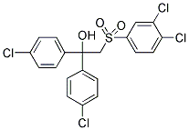 1,1-BIS(4-CHLOROPHENYL)-2-[(3,4-DICHLOROPHENYL)SULFONYL]-1-ETHANOL 结构式