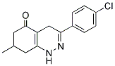 3-(4-CHLOROPHENYL)-7-METHYL-1,4,6,7,8-PENTAHYDROCINNOLIN-5-ONE 结构式