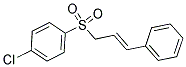 (4-CHLOROPHENYL)(DIOXO)(3-PHENYL-2-PROPENYL)-LAMBDA6-SULFANE 结构式