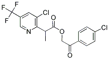 2-(4-CHLOROPHENYL)-2-OXOETHYL 2-[3-CHLORO-5-(TRIFLUOROMETHYL)-2-PYRIDINYL]PROPANOATE 结构式