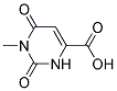 1-METHYL-2,6-DIOXO-1,2,3,6-TETRAHYDRO-PYRIMIDINE-4-CARBOXYLIC ACID 结构式