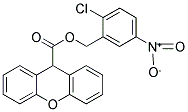 2-CHLORO-5-NITROBENZYL 9H-XANTHENE-9-CARBOXYLATE 结构式