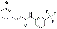 3-(3-BROMOPHENYL)-N-[3-(TRIFLUOROMETHYL)PHENYL]ACRYLAMIDE 结构式