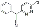 2-(6-CHLORO-3-PYRIDAZINYL)-2-(2-METHYLPHENYL)ACETONITRILE 结构式