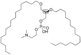 1,2-十六烷基磷脂酰二甲基乙醇胺 结构式