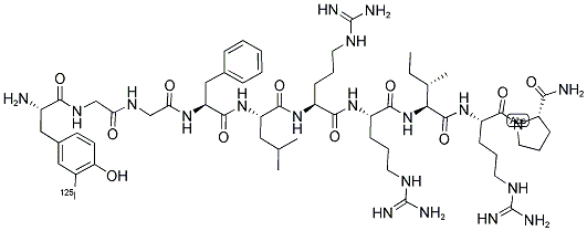 ([125I]-TYR)-DYNORPHIN A (1-10) AMIDE 结构式