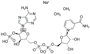 BETA-NICOTINAMIDE ADENINE DINUCLEOTIDE PHOSPHATE NA-SALT 结构式