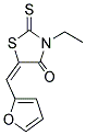 3-ETHYL-5-(2-FURYLMETHYLENE)-2-THIOXO-1,3-THIAZOLIDIN-4-ONE 结构式