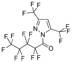 3,5-BIS(TRIFLUOROMETHYL)-1-(NONAFLUOROPENTANOYL)PYRAZOLE 结构式