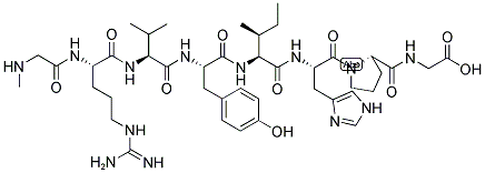 (SAR1,GLY8)-ANGIOTENSIN II 结构式