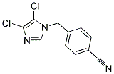 4-[(4,5-DICHLORO-1H-IMIDAZOL-1-YL)METHYL]BENZONITRILE 结构式