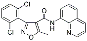 (3-(2,6-DICHLOROPHENYL)-5-METHYLISOXAZOL-4-YL)-N-(8-QUINOLYL)FORMAMIDE 结构式