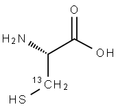 L-CYSTEINE (3-13C) 结构式