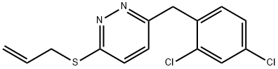 3-(ALLYLSULFANYL)-6-(2,4-DICHLOROBENZYL)PYRIDAZINE 结构式