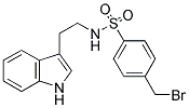 ((4-(BROMOMETHYL)PHENYL)SULFONYL)(2-INDOL-3-YLETHYL)AMINE 结构式